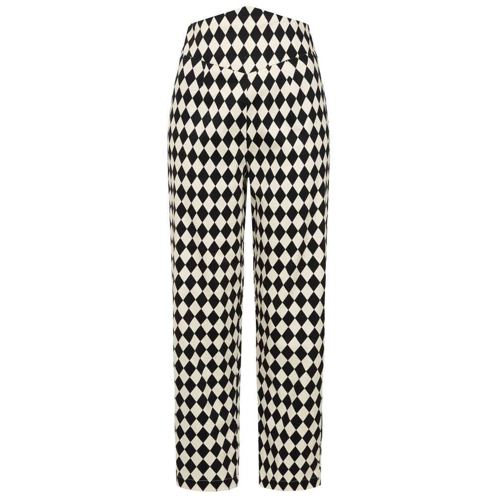 Banned - Samantha Harlequin Pants standard fit - Black/White